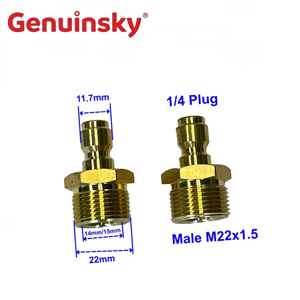 1/4 hüvelykes M22x1,5 gyorskioldó dugó