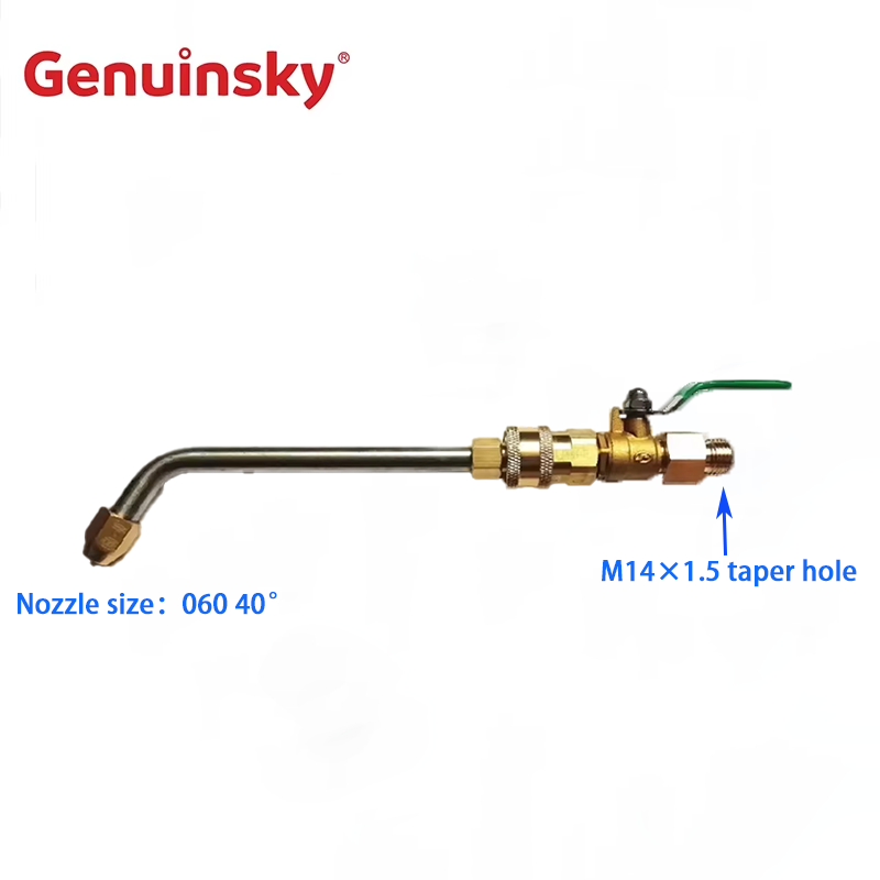 Hajlított fúvóka 1/4 hüvelykes szeleppel